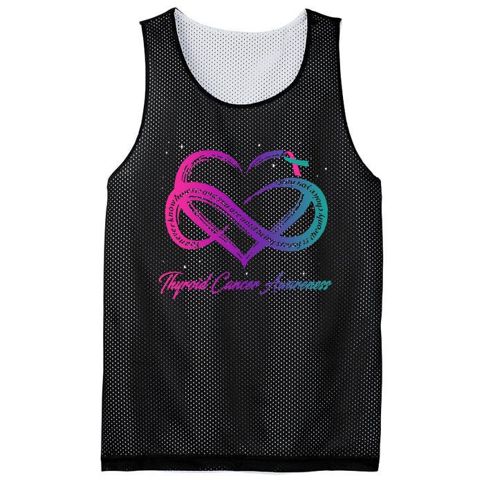 Thyroid Cancer Survivor Support Thyroid Cancer Warrior Mesh Reversible Basketball Jersey Tank