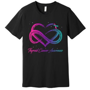 Thyroid Cancer Survivor Support Thyroid Cancer Warrior Premium T-Shirt