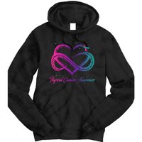 Thyroid Cancer Survivor Support Thyroid Cancer Warrior Tie Dye Hoodie