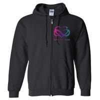 Thyroid Cancer Survivor Support Thyroid Cancer Warrior Full Zip Hoodie