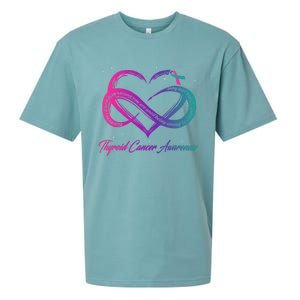 Thyroid Cancer Survivor Support Thyroid Cancer Warrior Sueded Cloud Jersey T-Shirt