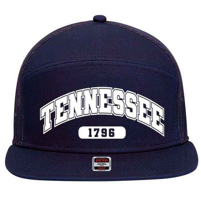 Tennessee Collegiate Style 1796 7 Panel Mesh Trucker Snapback Hat