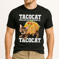 Taco Cat Spelled Backwards Is Tacocat Meme Silly Cat Lover Performance Shirt