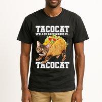Taco Cat Spelled Backwards Is Tacocat Meme Silly Cat Lover Tall T-Shirt