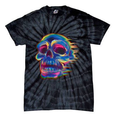Trippy Colorful Skull Tie-Dye T-Shirt
