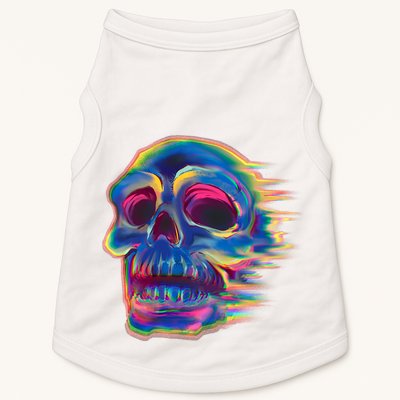 Trippy Colorful Skull Doggie Tank
