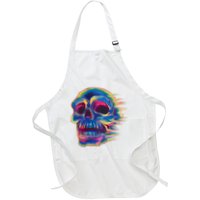 Trippy Colorful Skull Apron