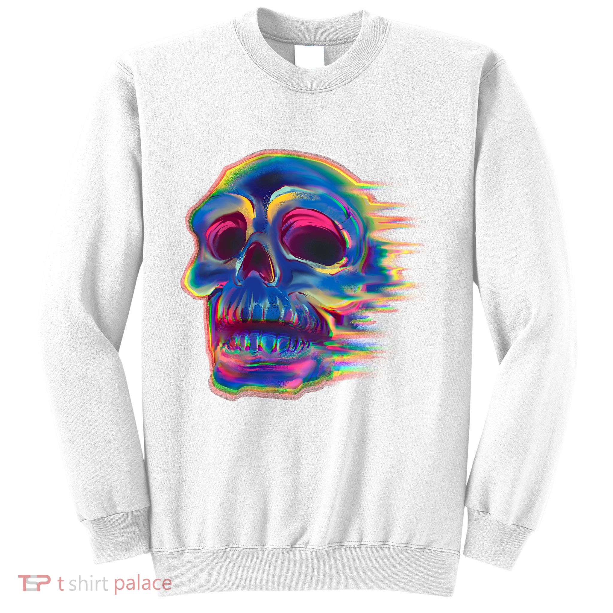 Trippy Colorful Skull Sweatshirt