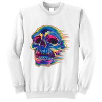 Trippy Colorful Skull Sweatshirt