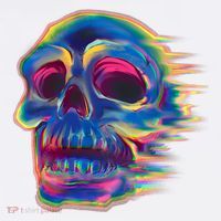 Trippy Colorful Skull Tall T-Shirt