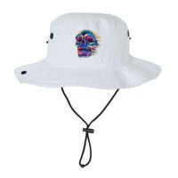 Trippy Colorful Skull Bucket Hat