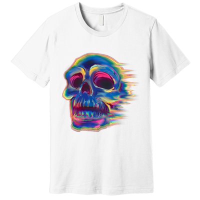Trippy Colorful Skull Premium T-Shirt