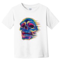 Trippy Colorful Skull Toddler T-Shirt
