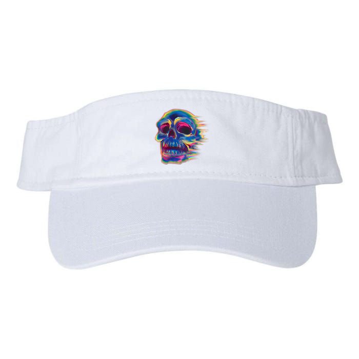 Trippy Colorful Skull Visor