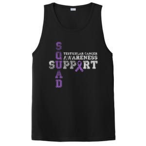 Testicular Cancer Support Squad Purple Ribbon Cool Gift PosiCharge Competitor Tank