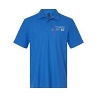 Testicular Cancer Support Squad Purple Ribbon Cool Gift Softstyle Adult Sport Polo