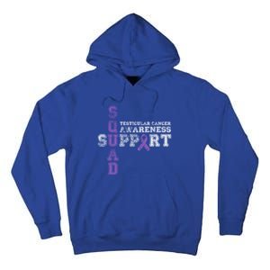 Testicular Cancer Support Squad Purple Ribbon Cool Gift Tall Hoodie