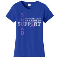 Testicular Cancer Support Squad Purple Ribbon Cool Gift Women's T-Shirt