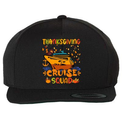 Thanksgiving Cruise Squad Matching Family Vacation Trip Gift Wool Snapback Cap