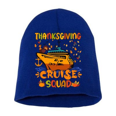 Thanksgiving Cruise Squad Matching Family Vacation Trip Gift Short Acrylic Beanie