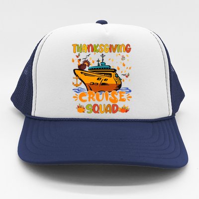 Thanksgiving Cruise Squad Matching Family Vacation Trip Gift Trucker Hat