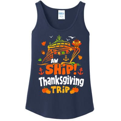 Thanksgiving Cruise Squad Matching Family Vacation Trip Ladies Essential Tank