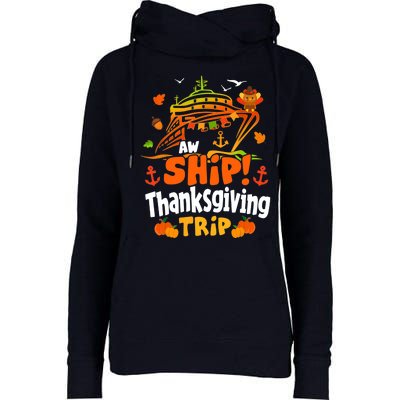 Thanksgiving Cruise Squad Matching Family Vacation Trip Womens Funnel Neck Pullover Hood