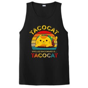 Taco Cat Spelled Backward Cute Taco Cat Lover Funny Mexican PosiCharge Competitor Tank