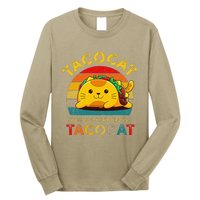 Taco Cat Spelled Backward Cute Taco Cat Lover Funny Mexican Long Sleeve Shirt