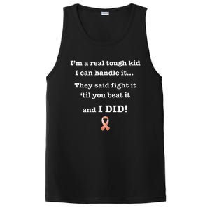 Tough Cancer Survivor Warrior Beat Peach Endometrial PosiCharge Competitor Tank