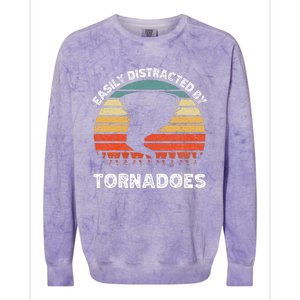 Tornado Chasing Storm Colorblast Crewneck Sweatshirt