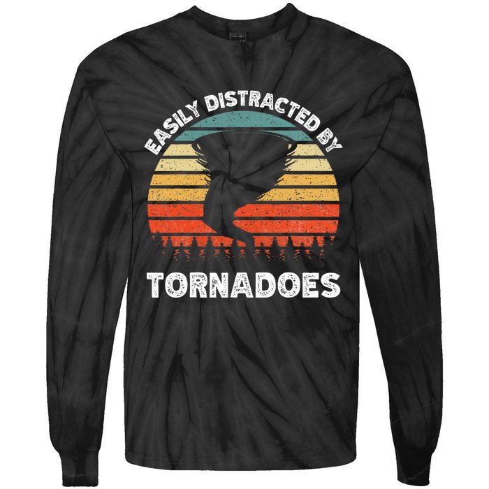 Tornado Chasing Storm Tie-Dye Long Sleeve Shirt