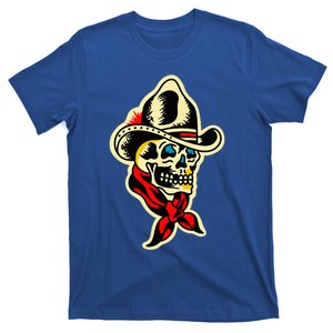 Traditional Cowboy Skull Tattoo T-Shirt