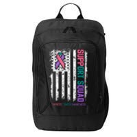 Thyroid Cancer Support Squad Thyroid Cancer Awareness City Backpack