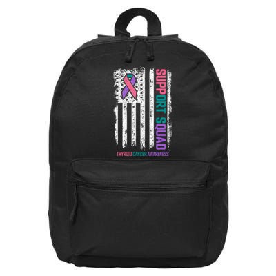 Thyroid Cancer Support Squad Thyroid Cancer Awareness 16 in Basic Backpack