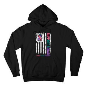 Thyroid Cancer Support Squad Thyroid Cancer Awareness Tall Hoodie