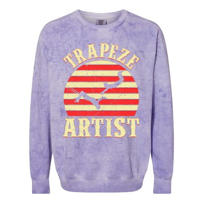 Trapeze Circus S Trapeze Artist Costume Colorblast Crewneck Sweatshirt