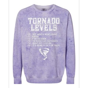 Tornado Chaser Storm Chaser Colorblast Crewneck Sweatshirt