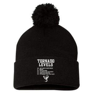 Tornado Chaser Storm Chaser Pom Pom 12in Knit Beanie