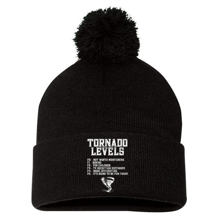 Tornado Chaser Storm Chaser Pom Pom 12in Knit Beanie