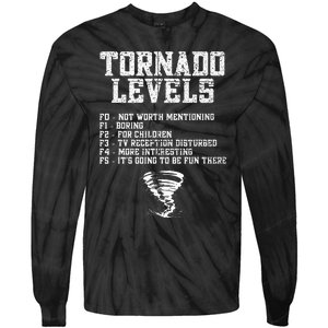 Tornado Chaser Storm Chaser Tie-Dye Long Sleeve Shirt