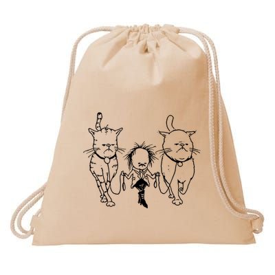 Theartofpants Cat Strut Drawstring Bag