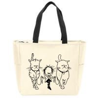 Theartofpants Cat Strut Zip Tote Bag
