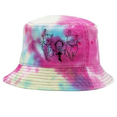 Theartofpants Cat Strut Tie-Dyed Bucket Hat