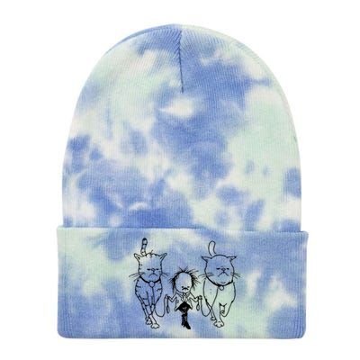 Theartofpants Cat Strut Tie Dye 12in Knit Beanie