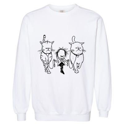 Theartofpants Cat Strut Garment-Dyed Sweatshirt