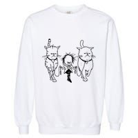 Theartofpants Cat Strut Garment-Dyed Sweatshirt