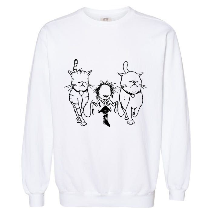 Theartofpants Cat Strut Garment-Dyed Sweatshirt