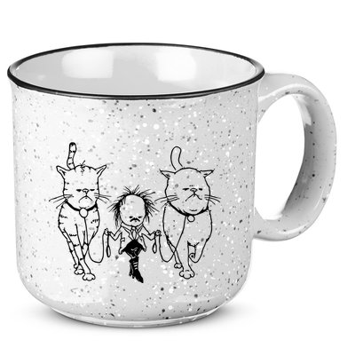 Theartofpants Cat Strut 15oz Campfire Ceramic Mug