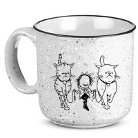 Theartofpants Cat Strut 15oz Campfire Ceramic Mug